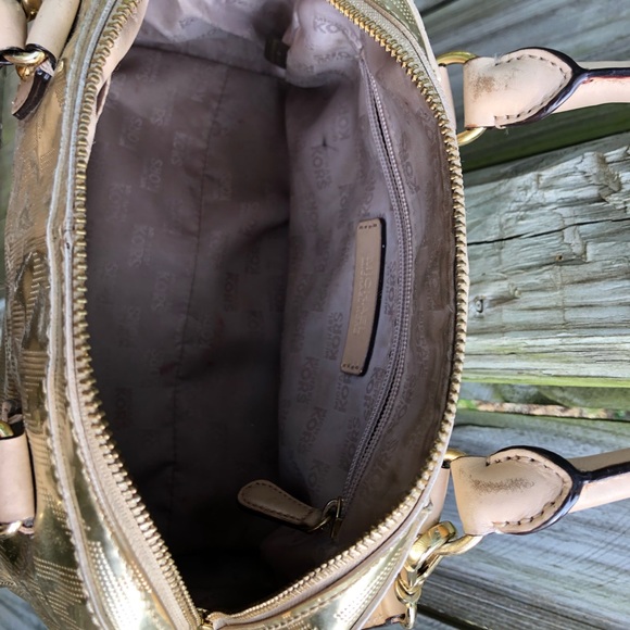 Metallic Gold Michael Kors Bucket Bag - Picture 7 of 8